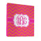 Pink & Orange Chevron 3 Ring Binder - Full Wrap - 1" (Personalized)
