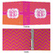 Pink & Orange Chevron 3 Ring Binders - Full Wrap - 2" - APPROVAL