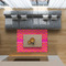 Pink & Orange Chevron 5'x7' Indoor Area Rugs - IN CONTEXT