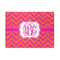 Pink & Orange Chevron Area Rug (Personalized)