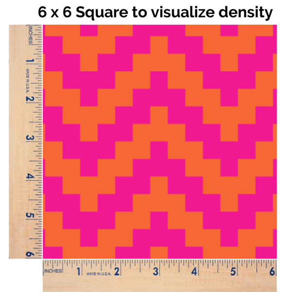 Pink & Orange Chevron 6x6 Swatch of Fabric