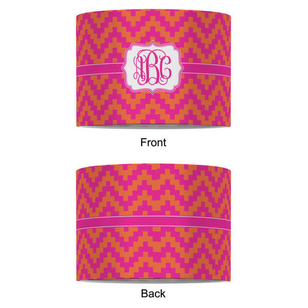 Pink & Orange Chevron 8" Drum Lampshade - APPROVAL (Fabric)