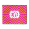 Pink & Orange Chevron 8' x 10' Indoor Area Rug (Personalized)