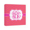 Pink & Orange Chevron Canvas Print - 8x8 (Personalized)