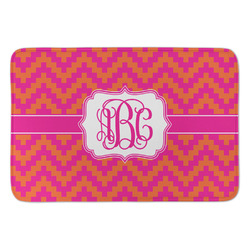 Pink & Orange Chevron Anti-Fatigue Kitchen Mat (Personalized)