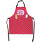 Pink & Orange Chevron Apron With Pockets w/ Monogram