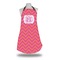 Pink & Orange Chevron Apron w/ Monogram