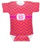 Pink & Orange Chevron Baby Bodysuit 3-6