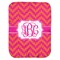 Pink & Orange Chevron Baby Swaddling Blanket (Personalized)