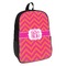 Pink & Orange Chevron Kids Backpack (Personalized)