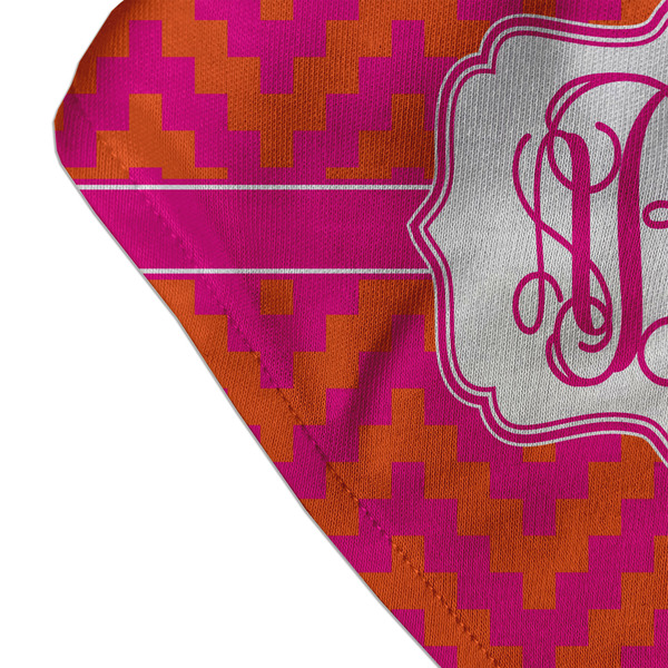 Pink & Orange Chevron Bandana Detail