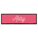 Pink & Orange Chevron Bar Mat (Personalized)