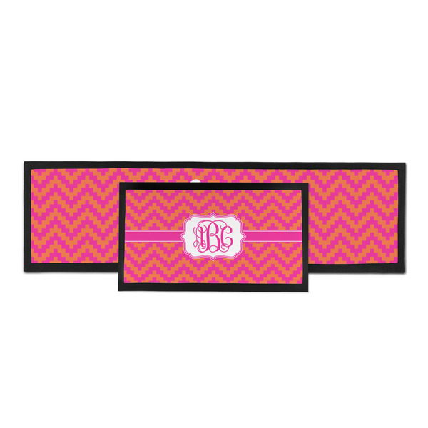 Pink & Orange Chevron Bar Mat - Parent Main