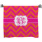 Pink & Orange Chevron Bath Towel (Personalized)