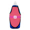 Pink & Orange Chevron Bottle Apron - Soap - FRONT