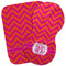Pink & Orange Chevron Burp Cloth (Personalized)