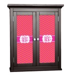 Pink & Orange Chevron Cabinet Decal - Large (Personalized)