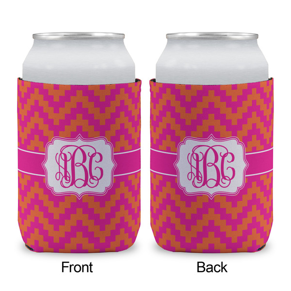 Pink & Orange Chevron Can Sleeve - APPROVAL (single)