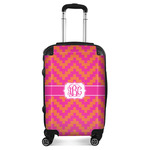 Pink & Orange Chevron Suitcase (Personalized)