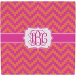 Pink & Orange Chevron Ceramic Tile Hot Pad (Personalized)