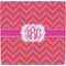 Pink & Orange Chevron Ceramic Tile Hot Pad (Personalized)
