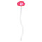 Pink & Orange Chevron Clear Plastic 7" Stir Stick - Oval - Single Stick