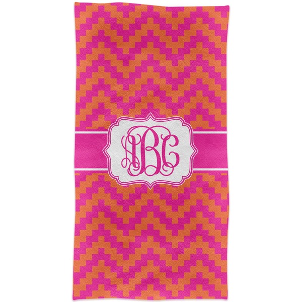 Pink & Orange Chevron Crib Comforter/Quilt - Apvl