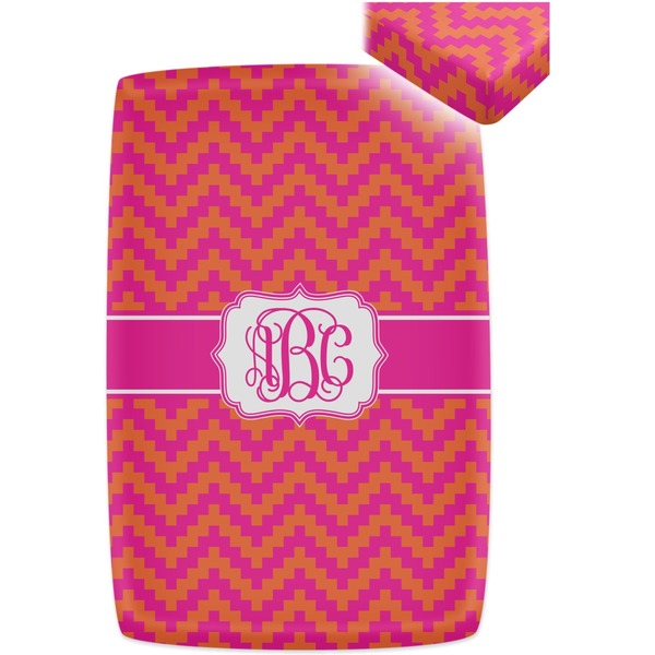 Pink & Orange Chevron Crib Fitted Sheet - Apvl