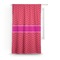 Pink & Orange Chevron Curtain