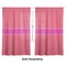 Pink & Orange Chevron Curtain 112x80 - Lined