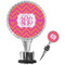 Pink & Orange Chevron Wine Bottle Stopper (Personalized)