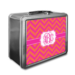 Pink & Orange Chevron Lunch Box (Personalized)
