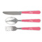 Pink & Orange Chevron Cutlery Set (Personalized)
