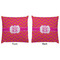 Pink & Orange Chevron Decorative Pillow Case - Approval