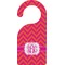 Pink & Orange Chevron Door Hanger (Personalized)