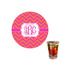 Pink & Orange Chevron Drink Topper - XSmall - Single with Drink