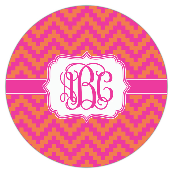 Pink & Orange Chevron Drink Topper - XSmall - Single