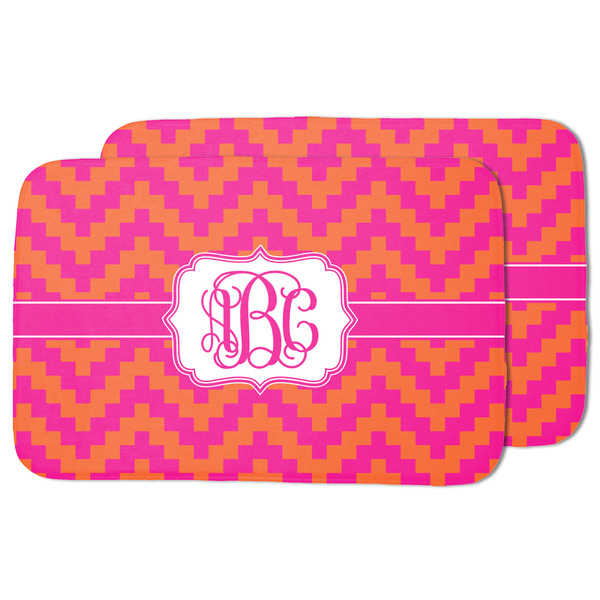 Pink & Orange Chevron Drying Dish Mat - MAIN