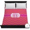 Pink & Orange Chevron Duvet Cover - Full / Queen (Personalized)