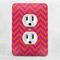 Pink & Orange Chevron Electric Outlet Plate - LIFESTYLE