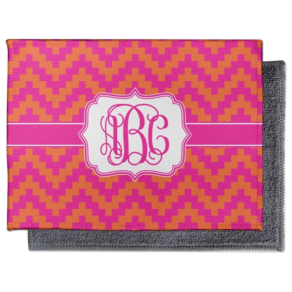 Pink & Orange Chevron Electronic Screen Wipe - Flat