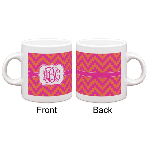 Pink & Orange Chevron Espresso Cup - Apvl