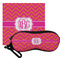 Pink & Orange Chevron Eyeglass Case & Cloth (Personalized)