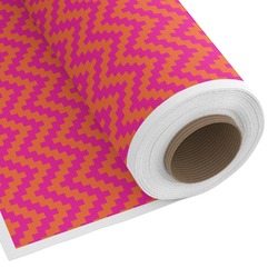 Pink & Orange Chevron Fabric by the Yard