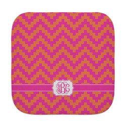 Pink & Orange Chevron Face Towel (Personalized)