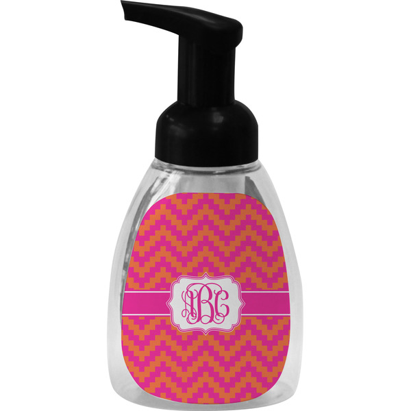 Pink & Orange Chevron Foam Soap Bottle