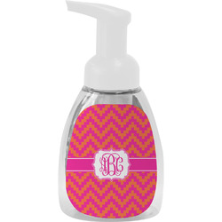 Pink & Orange Chevron Foam Soap Bottle (Personalized)