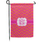 Pink & Orange Chevron Garden Flag (Personalized)