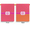 Pink & Orange Chevron Garden Flags - Large - Double Sided - APPROVAL