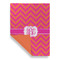 Pink & Orange Chevron Garden Flags - Large - Double Sided - FRONT FOLDED